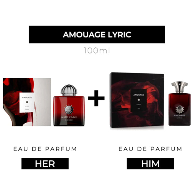 Lyric 100ml EDP Women + 100ml EDP Men (New Packaging) by Amouage