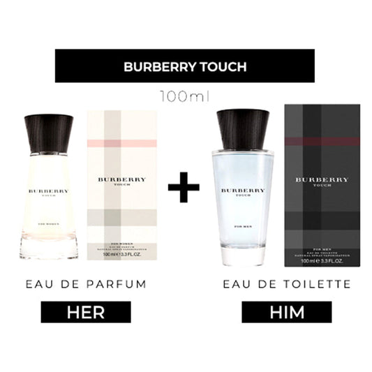 Touch 100ml EDP Women + 100ml EDT Men by Burberry