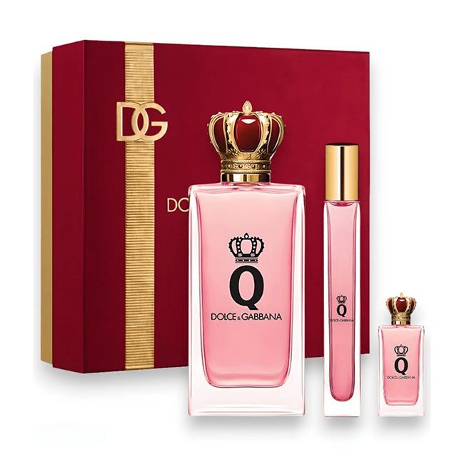 D&G Q 3Pc Gift Set EDP Spray for Women by Dolce & Gabbana