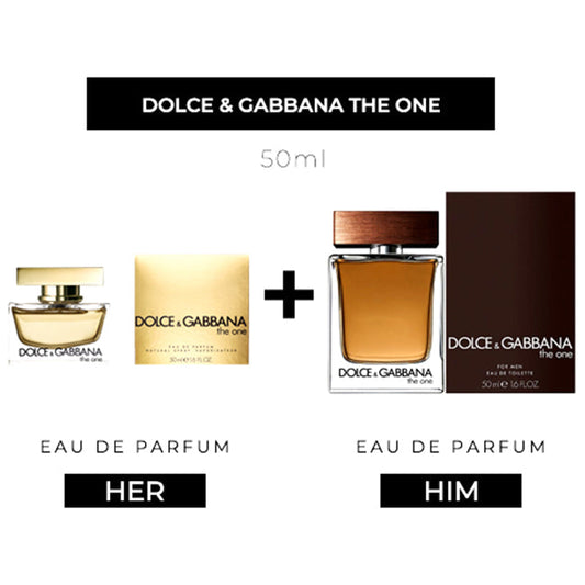 The One 50ml EDP Women + 50ml EDT Men by Dolce & Gabbana
