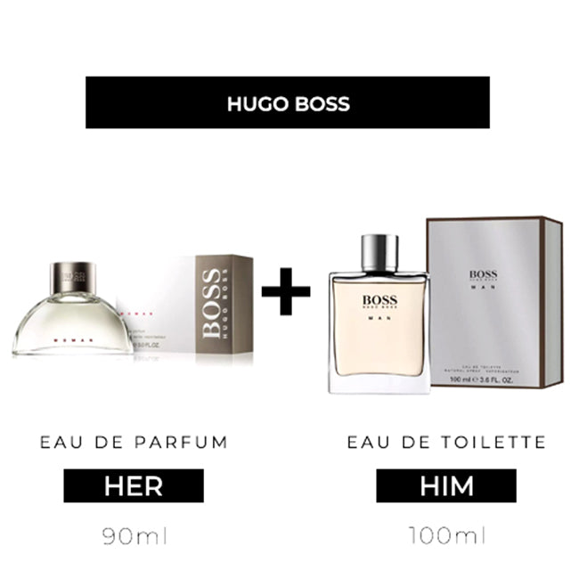 Boss Woman 90ml EDP + Boss Man 100ml EDT by Hugo Boss