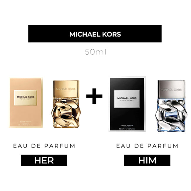 MK Pour Femme 50ml EDP Women + Pour Homme 50ml EDP Men by Michael Kors