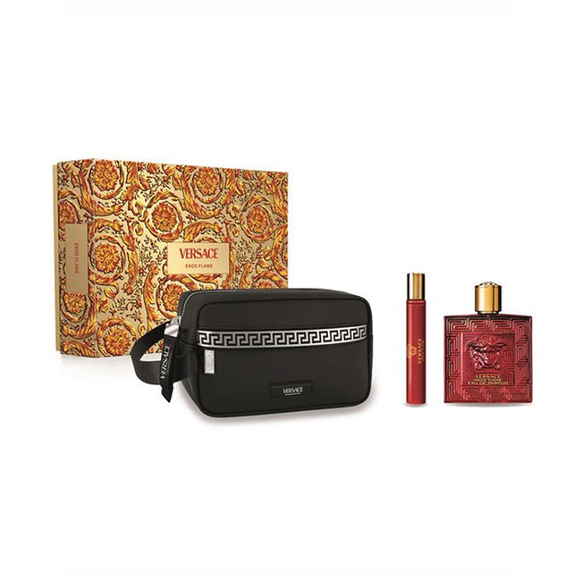 Versace Eros Flame 3Pc Gift Set for Men by Versace
