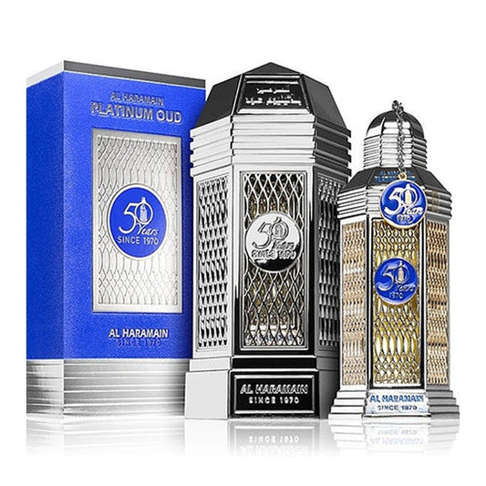 50 Years Platinum Oud 100ml EDP Sprayfor Unisex by Al Haramain