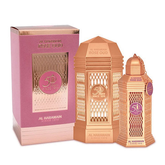 50 Years Rose Oud 100ml EDP Sprayfor Unisex by Al Haramain