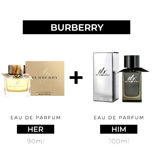 My Burberry 90ml EDP Women + Mr Burberry 100ml EDP Men by Burberry