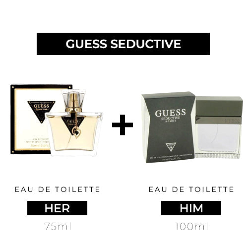 Seductive 75ml EDT Women + 100ml EDT Men by Guess