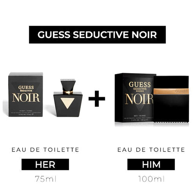 Seductive Noir 75ml EDT Women + 100ml EDT Men by Guess