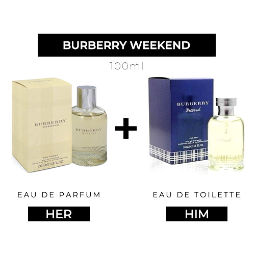 Weekend 100ml EDP Women + 100ml EDT Men by Burberry