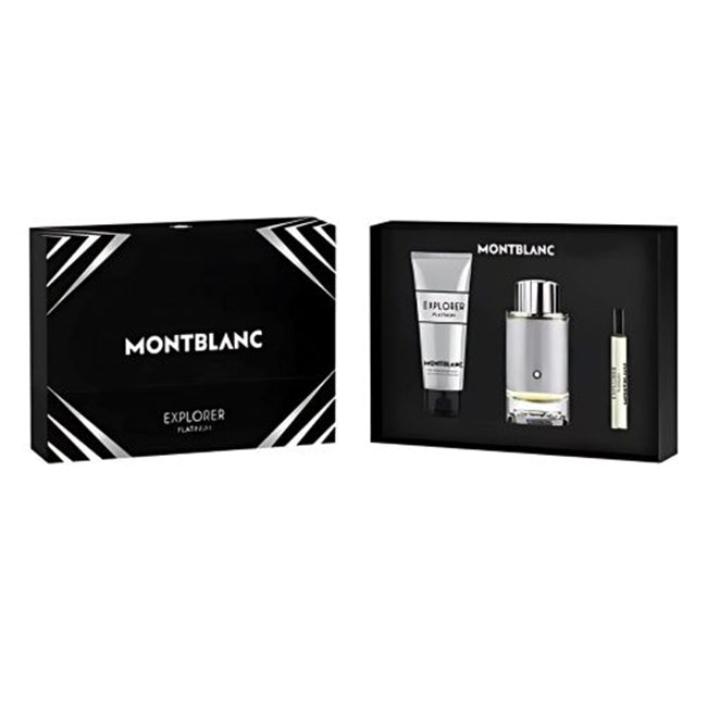 Explorer Platinum 3Pc Gift Set for Men by Mont Blanc