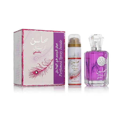 Lattafa Mahasin Crystal Violet 100ml EDP Spray for Women by Lattafa
