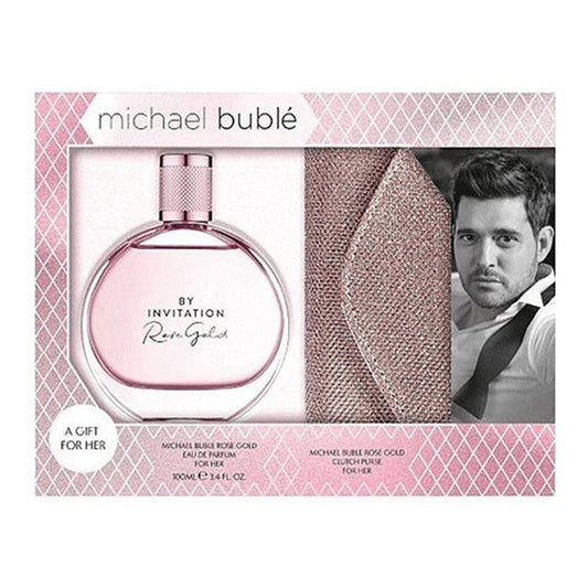 Michael Buble by Invitation Rose Gold 2Pc Gift Set for Men by Michael Buble