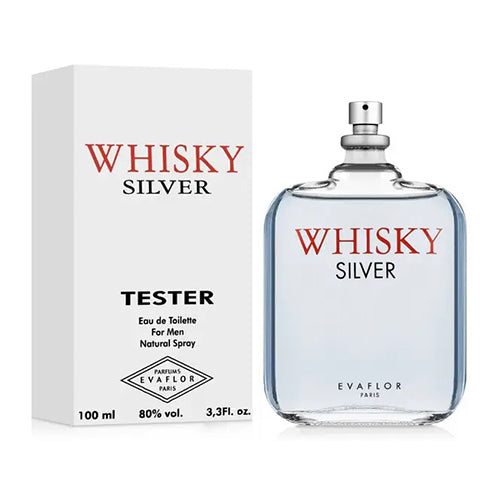 Tester - Whisky Silver 100ml for Men by Evaflor