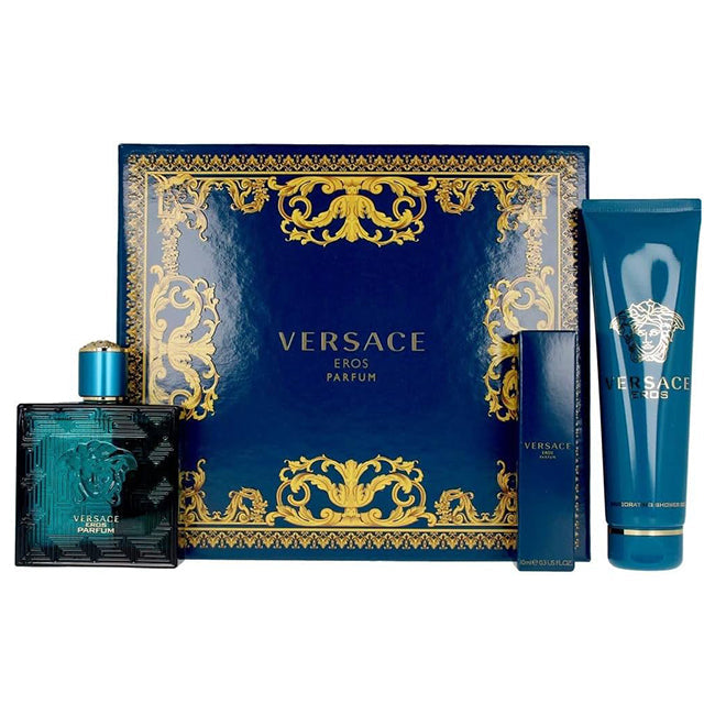 Versace Eros Men Parfum 3Pc Gift Set for Men by Versace