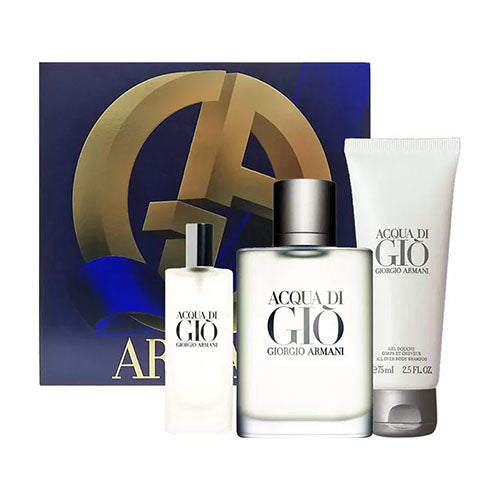 Acqua Di Gio Men 3Pc Gift Set for Men by Armani