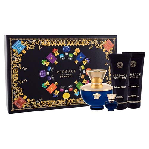 Dylan Blue Femme 4Pc Gift Set for Women by Versace