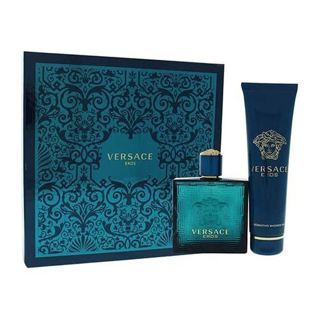 Eros 2Pc 100ml EDT Spray/SG150 For Men By Versace