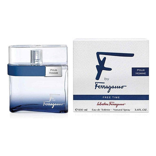 F Free Time  by Ferragamo M 100ml EDT Spray for Men by Salvatore Ferragamo