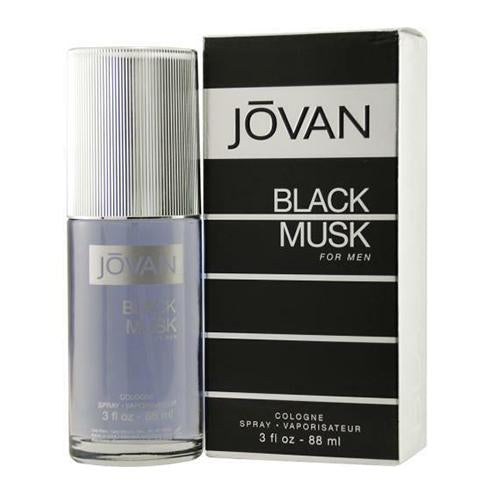 Jovan Musk Black Mens 88ml EDC Spray For Men By Jovan