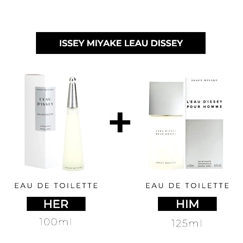 L’eau D’issey 100ml EDT Women + 125ml EDT Men by Issey Miyake