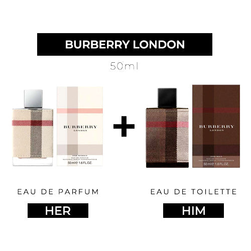 London 50ml EDP Women + 50ml EDT Men by Burberry